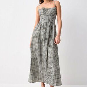 Rhythm checkered maxi dress